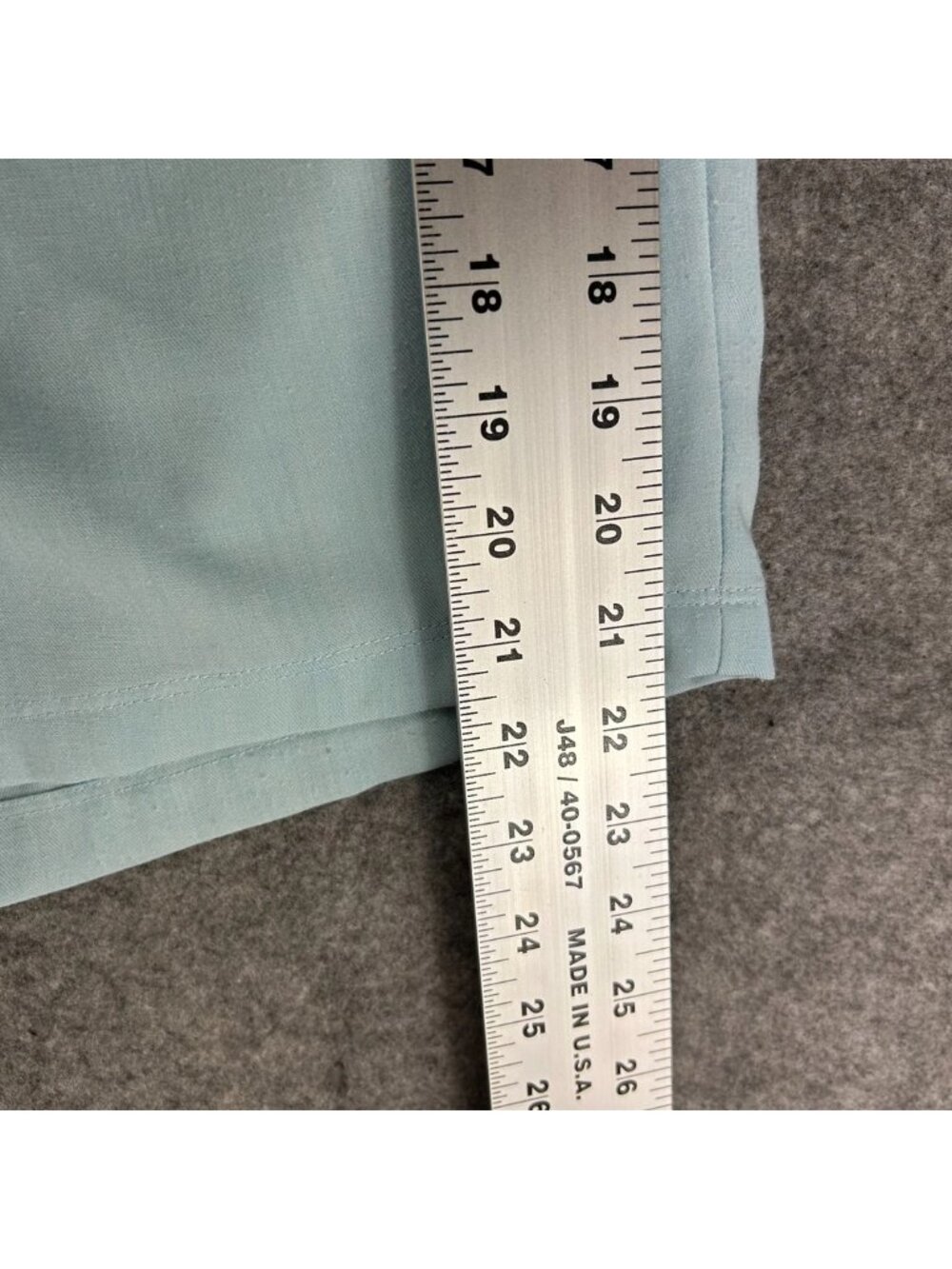 Travis Mathew Chino Shorts Mens 38 Light Blue Flat Front Classic "Read" - Picture 6 of 7